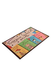 Conceptum Felpudo PVC 40 x 60 cm Antideslizante Lavable a Máquina Duradero y Cómodo para Hogar